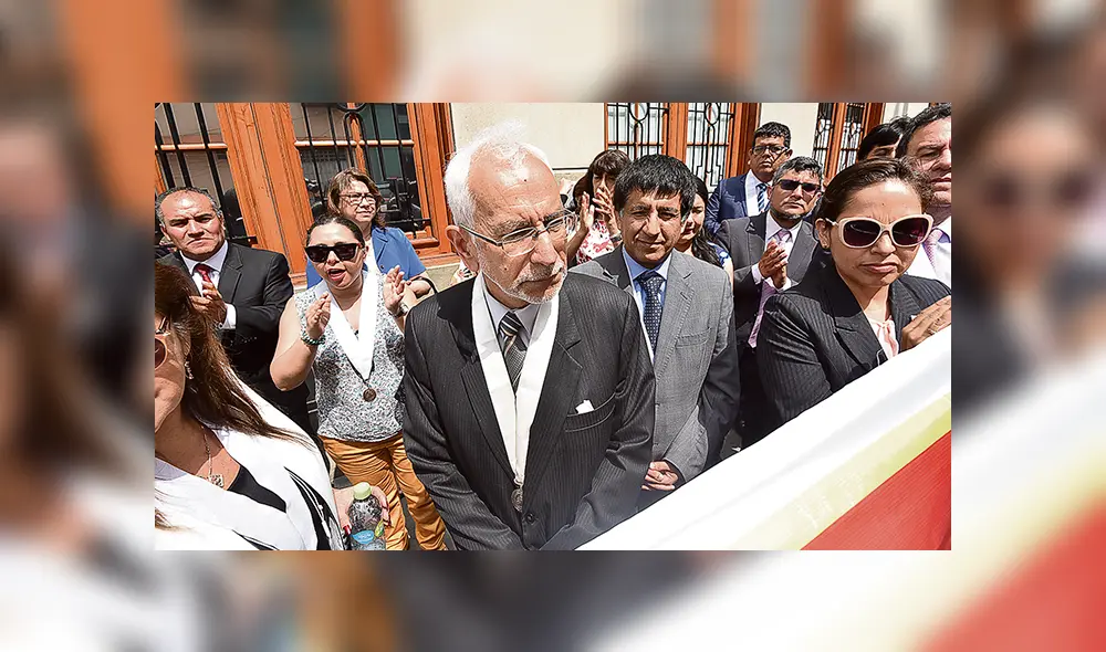 Huelga. Desde la primera semana de diciembre, los jueces desarrollan una huelga blanca. (Foto: Melissa Merino) Huelga. Desde la primera semana de diciembre, los jueces desarrollan una huelga blanca. (Foto: Melissa Merino)