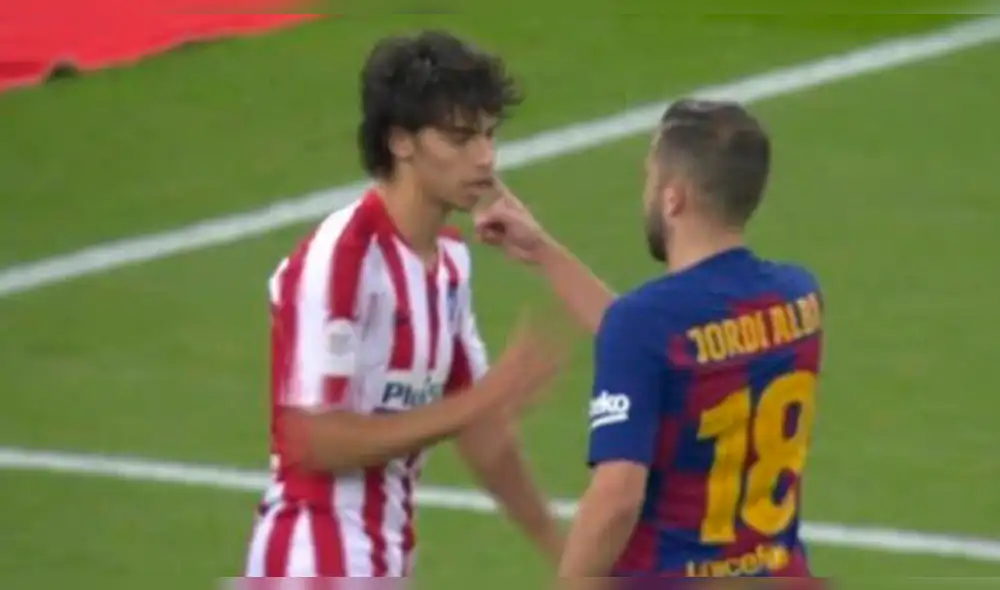Messi y Joao Félix tuvieron un fuerte cruce en la semifinal de la Supercopa de España.