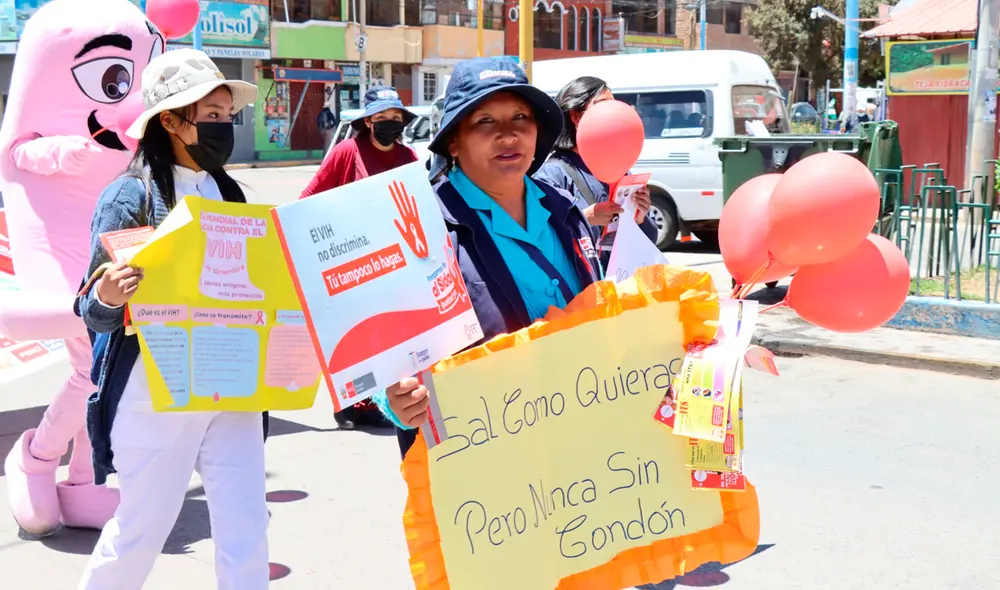 Diresa Puno realizó marcha de sensibilización el último jueves. Foto: difusión