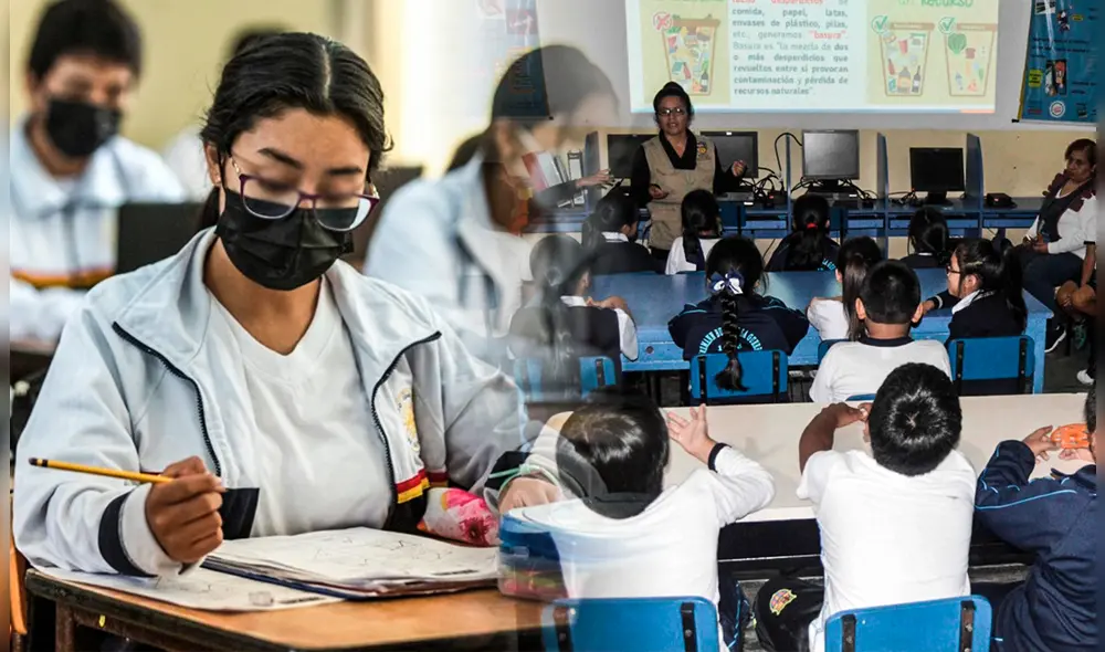 El último período de clases en los colegios actualmente está en curso. En ese sentido, el fin del año escolar 2022 está cada vez más cerca. Foto: composición Fabrizio Oviedo/LR/LR