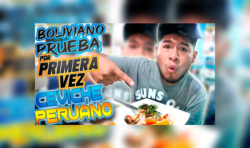 Video es viral en YouTube. El joven no desaprovechó su primera visita a Lima y probó los platos más emblemáticos de la gastronomía peruana. Foto: Captura. Video es viral en YouTube. El joven no desaprovechó su primera visita a Lima y probó los platos más emblemáticos de la gastronomía peruana. Foto: Captura.