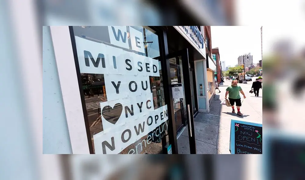 Nueva York ya inició la reapertura económica. Foto: EFE Nueva York ya inició la reapertura económica. Foto: EFE