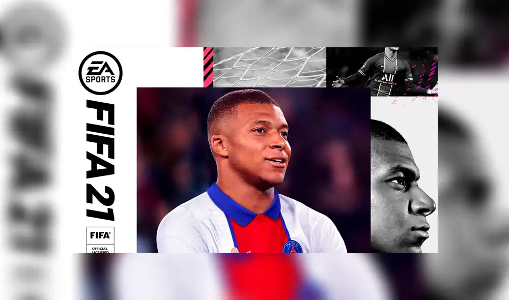 Kilyan Mbappé será la portada de las tres ediciones de FIFA 21. Foto: EA Sports.