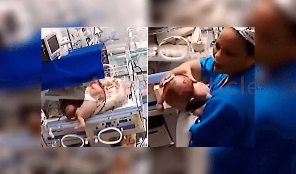 Un video mostró el escalofriante momento en que una bebé cayó aparatosamente al piso tras abrir la puerta de su incubadora en clínica de Brasil. Un video mostró el escalofriante momento en que una bebé cayó aparatosamente al piso tras abrir la puerta de su incubadora en clínica de Brasil.