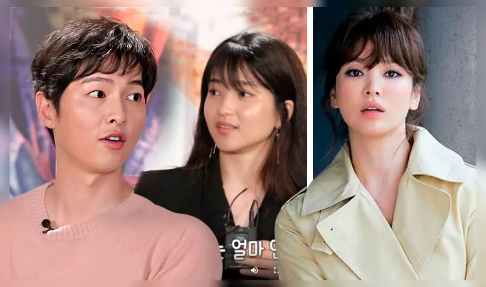 Un gesto característico entre Song Joong Ki y Song Hye Kyo, fue replicado por el actor con su compañera en Space Sweepers, Kim Tae Ri. Crédito: fotocomposición
