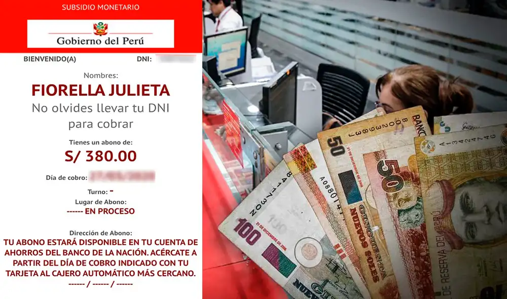 Funcionaria figura como beneficiada del bono. Funcionaria figura como beneficiada del bono.