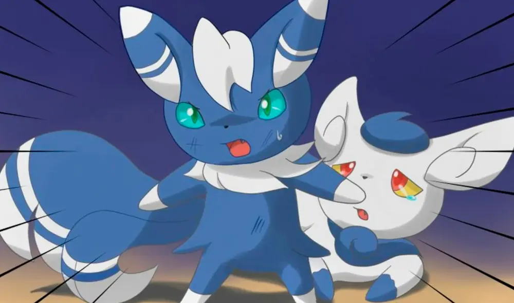 Meowstic macho y Meowstic hembra, las dos evoluciones de Espurr. Foto: Twitter