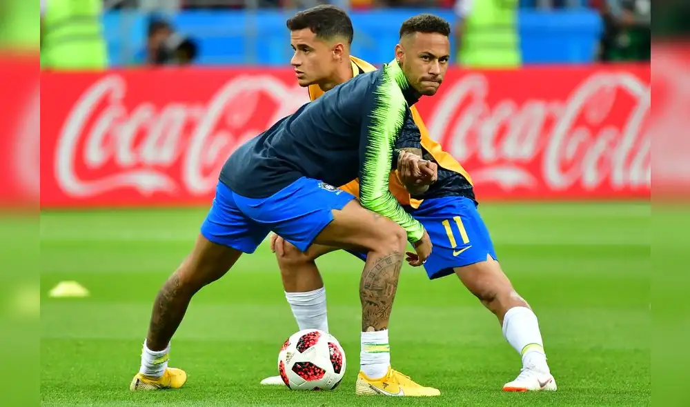 Neymar y Coutinho se enfrentan en la final de la Champions, una amistad que nació en las bases de Brasil. Foto: AFP