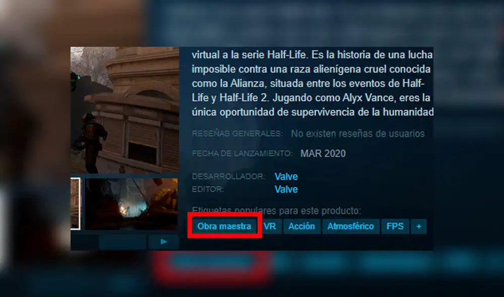 Half-Life tiene curiosa etiqueta en Steam, la tienda oficial de los creadores del juego, y genera risas en redes sociales.