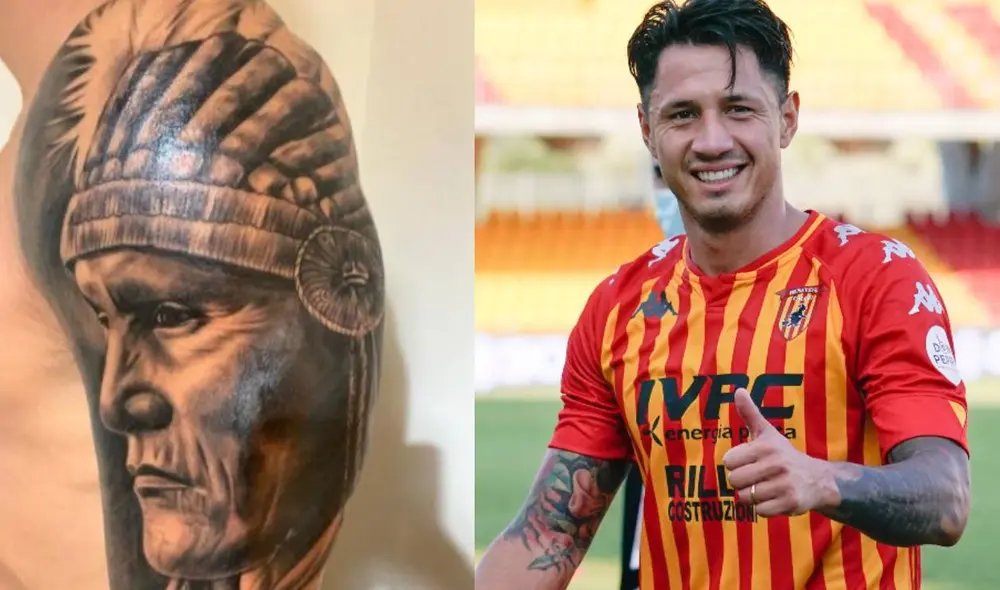 Gianluca Lapadula se realizó un tatuaje en representación del Perú. Foto: EFE Gianluca Lapadula se realizó un tatuaje en representación del Perú. Foto: EFE