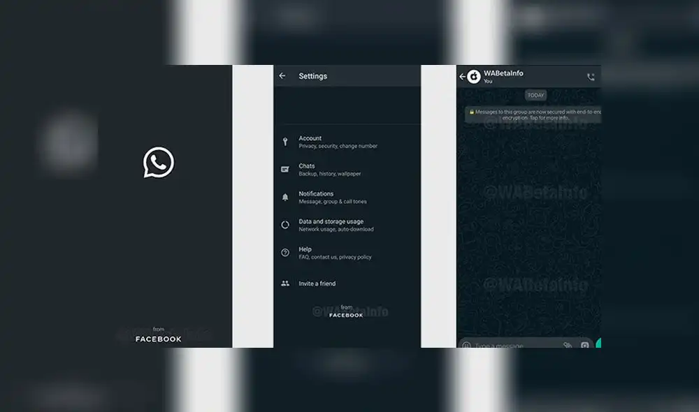 Fondo del 'modo oscuro'.