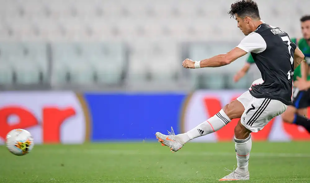 Cristiano Ronaldo pone el 1-1 en el Juventus vs. Atalanta. | Foto: Juventus