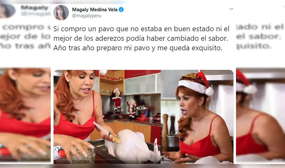 Magaly Medina defiende su receta para cocinar pavo y responde a sus detractores Magaly Medina defiende su receta para cocinar pavo y responde a sus detractores