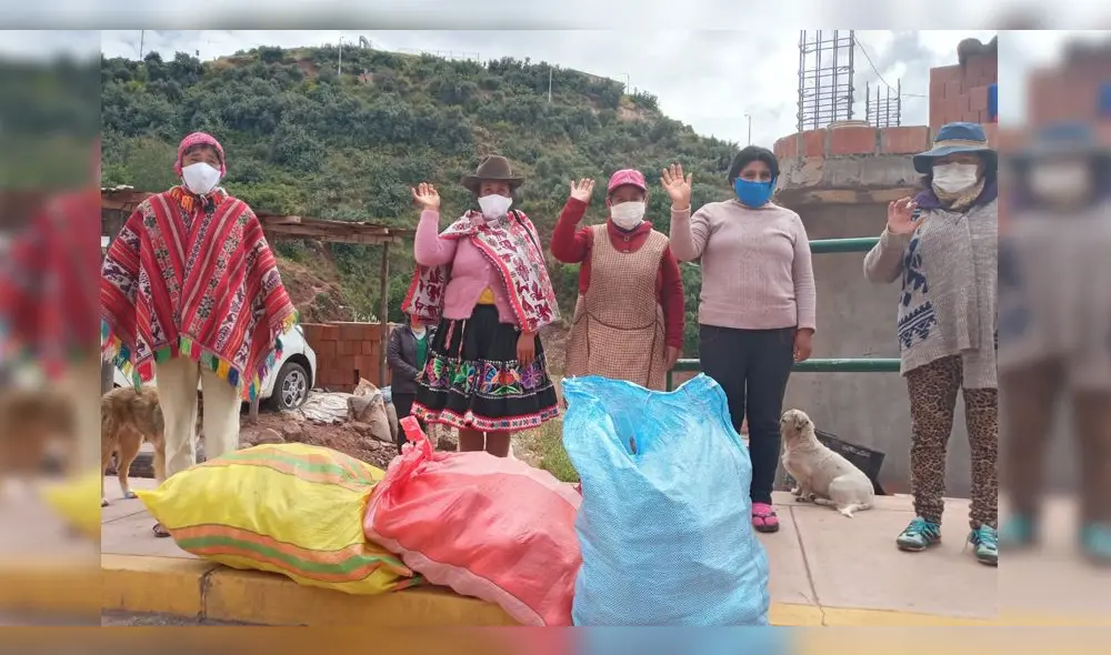 Donación fue entregada a asentamientos humanos en Cusco.
