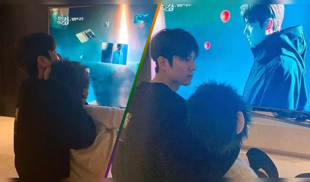 Las fotos viral de Lee Min Ho mirando el capítulo 14 de The king Eternal monarch, dorama de Netflix.
