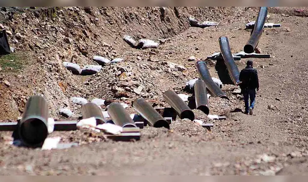 gasoducto. La obra quedó con poco más del 30% de avance.