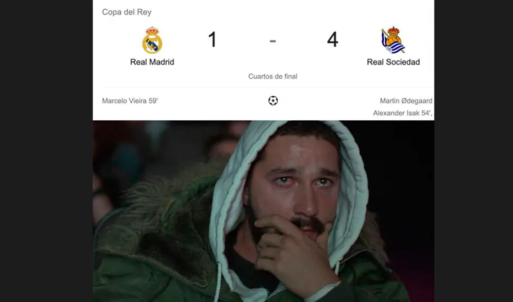 Real Madrid perdió 4-3 ante la Real Sociedad y quedó eliminado de la Copa del Rey 2019-2020. | Foto: Facebook Real Madrid perdió 4-3 ante la Real Sociedad y quedó eliminado de la Copa del Rey 2019-2020. | Foto: Facebook