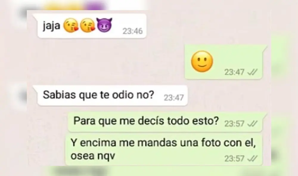 WhatsApp: chica le envía a ex su foto con su nuevo novio y él reacciona de forma conmovedora [FOTOS]