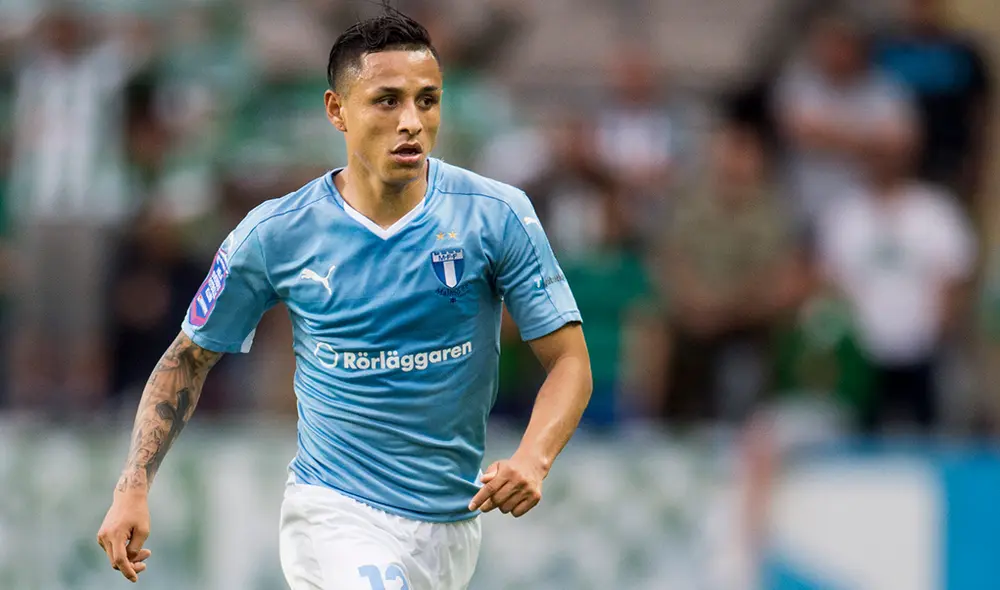 Yotún jugó en el Malmö entre el 2015 y el 2017. Foto: Petter Arvidson/Bildbyrån.