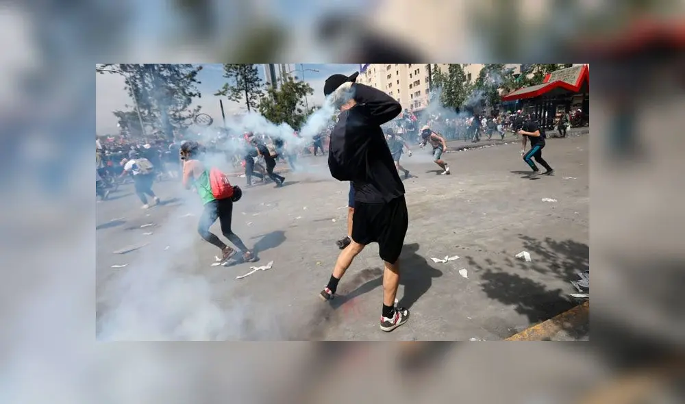 Protestas en Chile. Foto: Jorge Cerdán, enviado especial a Chile.