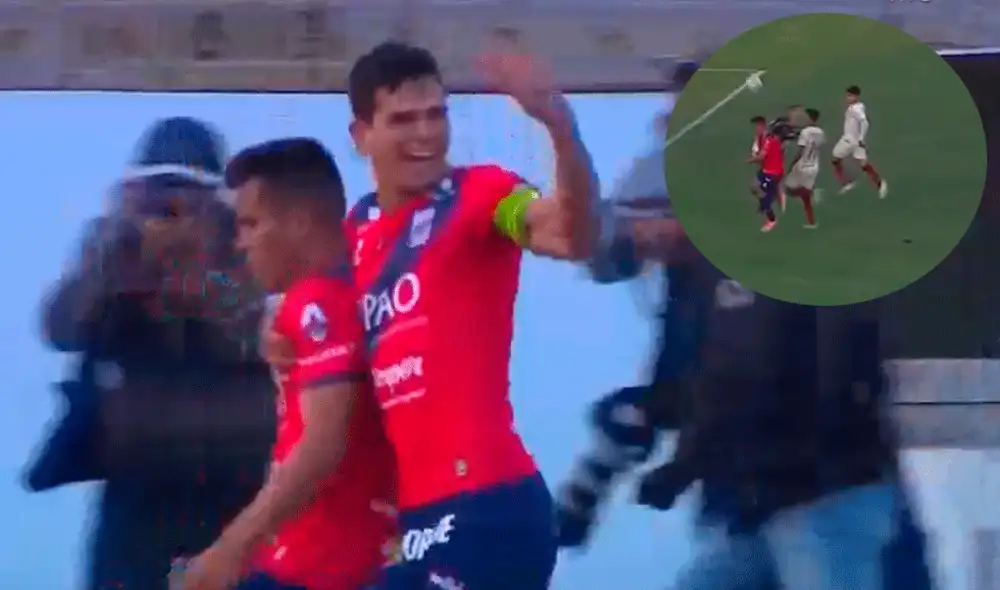 Ricardo Lagos, tras un salida garrafal de José Carvallo, marcó el único gol del Universitario vs. Carlos A. Mannucci por la Liga 1 2019. | Foto: Gol Perú Ricardo Lagos, tras un salida garrafal de José Carvallo, marcó el único gol del Universitario vs. Carlos A. Mannucci por la Liga 1 2019. | Foto: Gol Perú