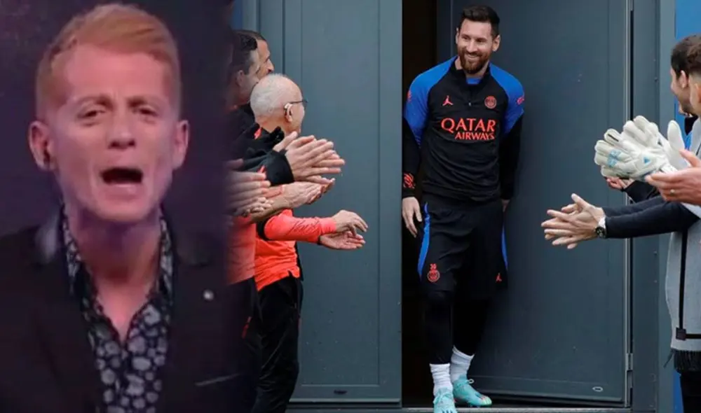 Liberman criticó la bienvenido que tuvo Messi en el PSG tras salir campeón del mundo. Foto: composición/Twitter PSG
