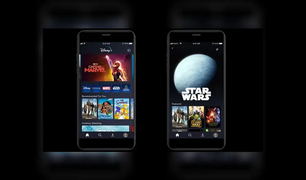 Disney Plus se lanzará el 12 de noviembre de 2019 en Estados Unidos y tendrá un costo de US$7 mensuales.