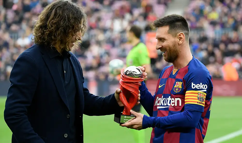 Carles Puyol reveló que Lionel Messi jugará hasta los 38 años. Foto: AFP