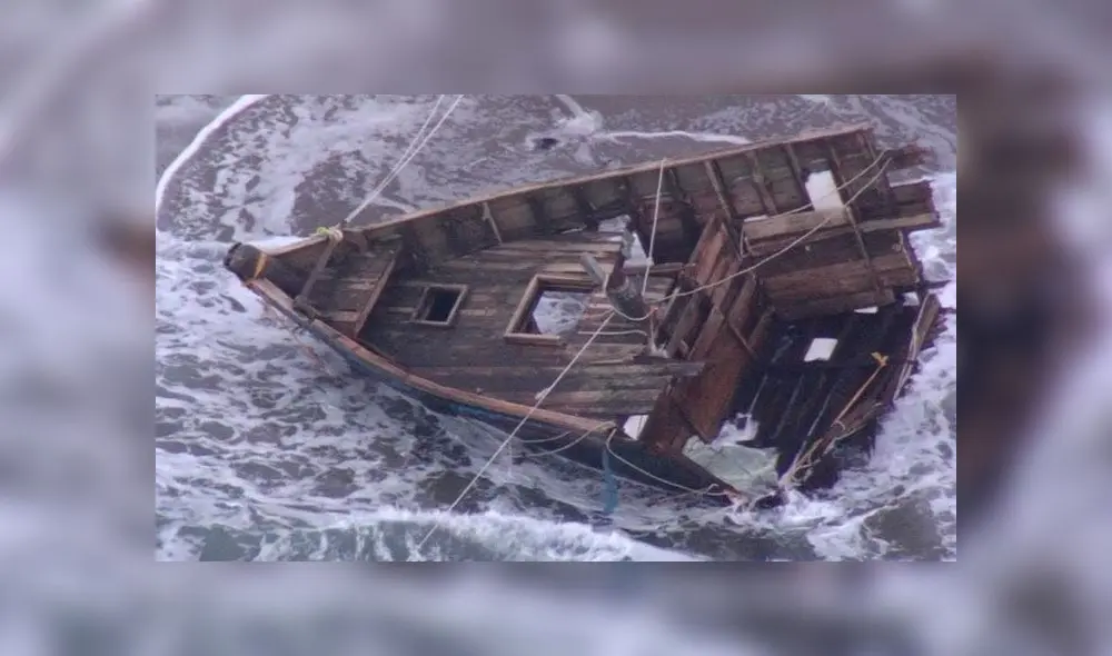 Entre los restos del 'barco fantasma' se hallaron dos cabezas cercenadas. Foto: EBU. Entre los restos del 'barco fantasma' se hallaron dos cabezas cercenadas. Foto: EBU.