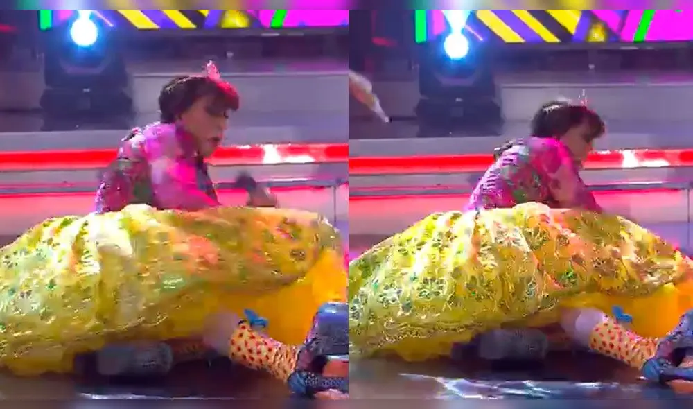 Ernesto Pimentel sufre caída en El reventonazo de la Chola