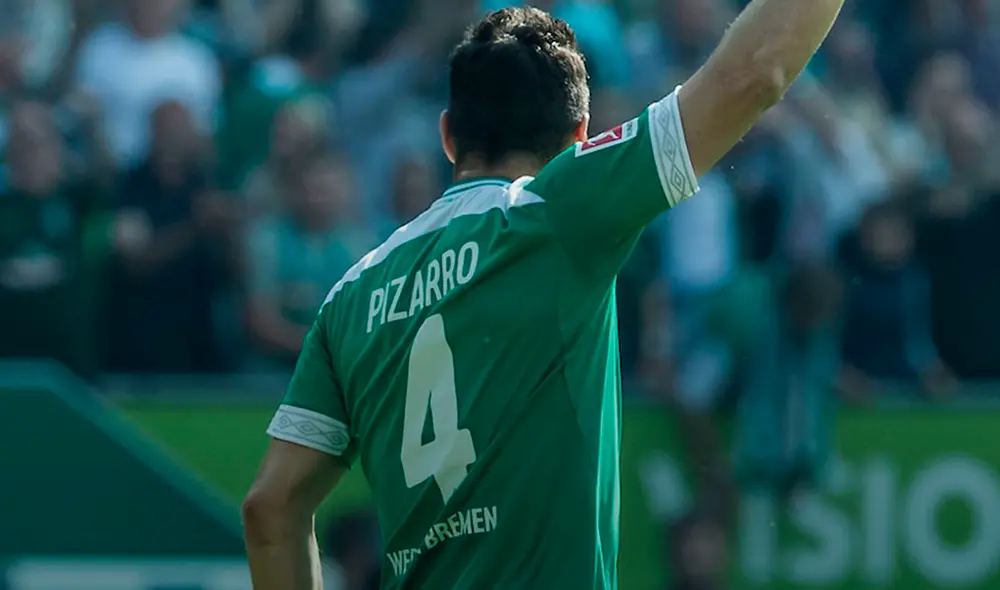 Claudio Pizarro informó que se ha lesionado en un entrenamiento del Werder Bremen. Foto: Werder Bremen