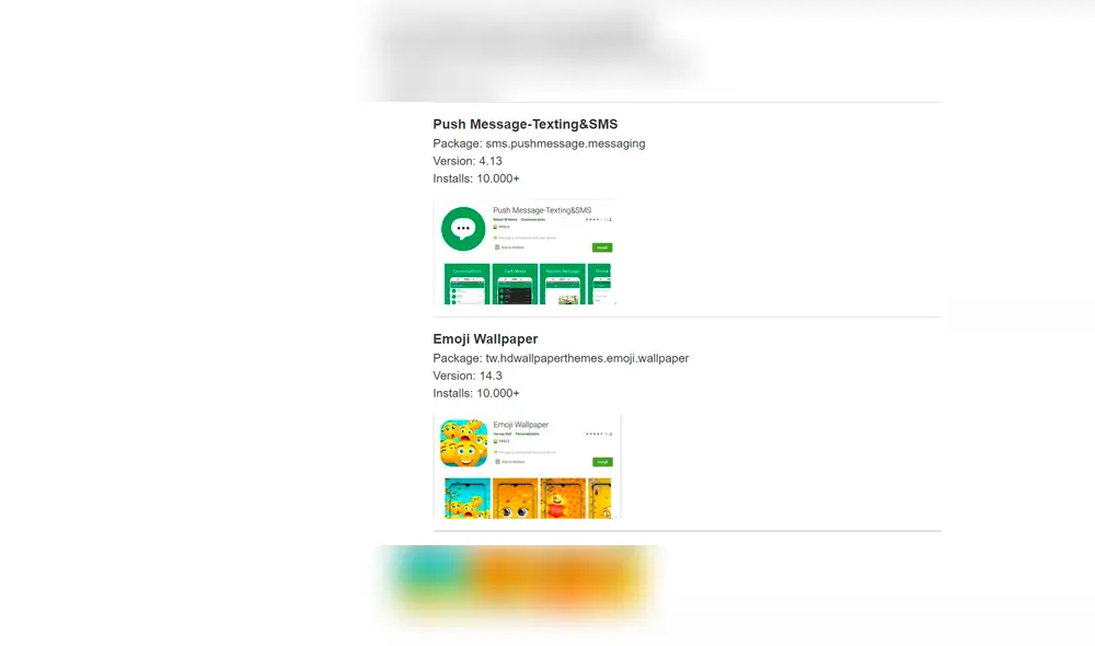 Cuidado. Estas aplicaciones pueden robarte todo el dinero de tu cuenta y aún no fueron eliminadas de Google Play. Imagen: Pradeo.