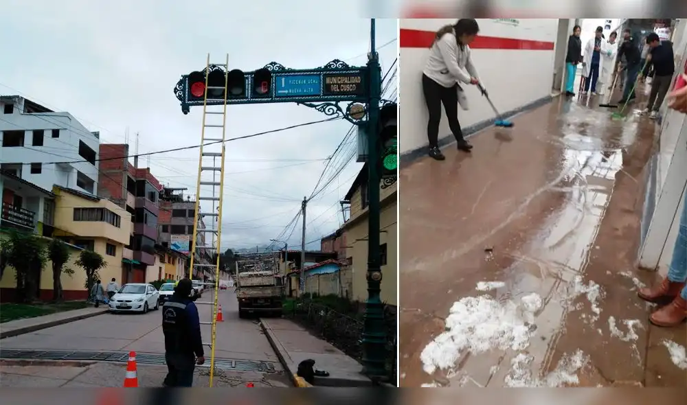 El hospital de Contingencia del Antonio Lorena tampoco se salvó de las precipitaciones. El hospital de Contingencia del Antonio Lorena tampoco se salvó de las precipitaciones.