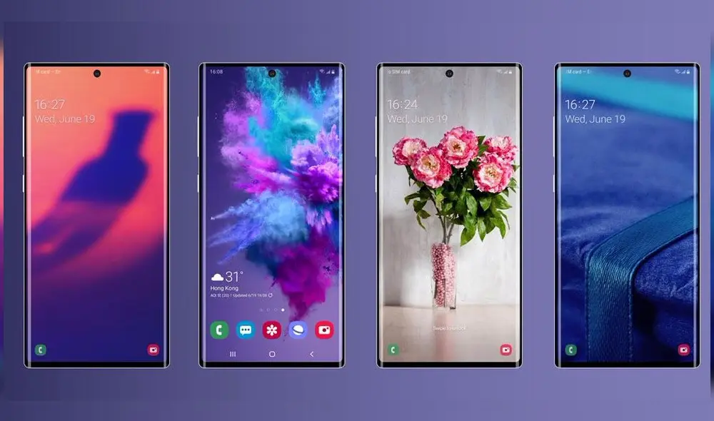 El Samsung Galaxy Note 10 llegaría en una versión estándar y en una versión Pro.
