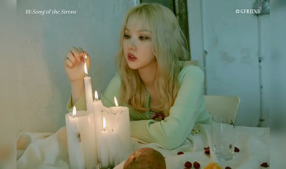 GFRIEND: Eunha en las fotos conceptuales de “Broken Room” para el décimo mini álbum “回: Song of the Sirens”. Crédito: Instagram