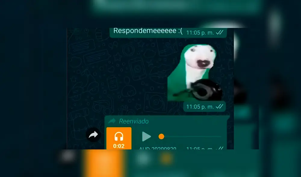 El sticker con sonido del perro tocando una sartén ya es viral en redes sociales. Foto: Head Topics.