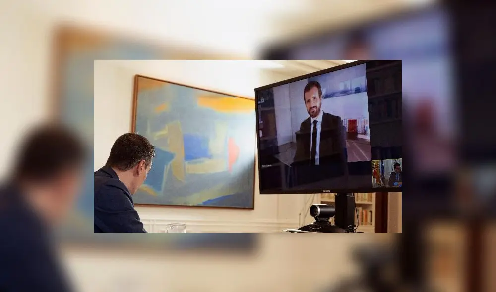 Pablo Casado presentó una serie de propuestas para Pedro Sánchez y las tenga en cuenta durante el desarrollo del estado de alarma. Foto: EFE. Pablo Casado presentó una serie de propuestas para Pedro Sánchez y las tenga en cuenta durante el desarrollo del estado de alarma. Foto: EFE.