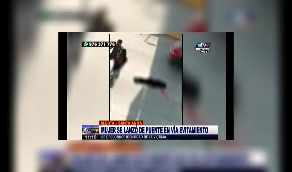Santa Anita: mujer muere tras caer de puente en Vía Evitamiento [VIDEO]