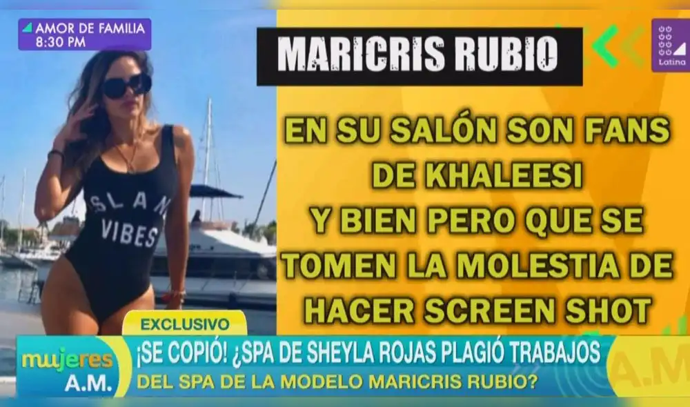 Sheyla Rojas en escándalo por plagio de trabajos en salón de belleza