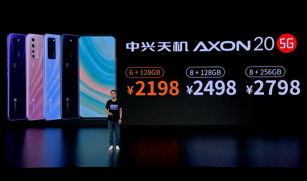 Precios y versiones del nuevo Axon 20 5G. | Foto: ZTE