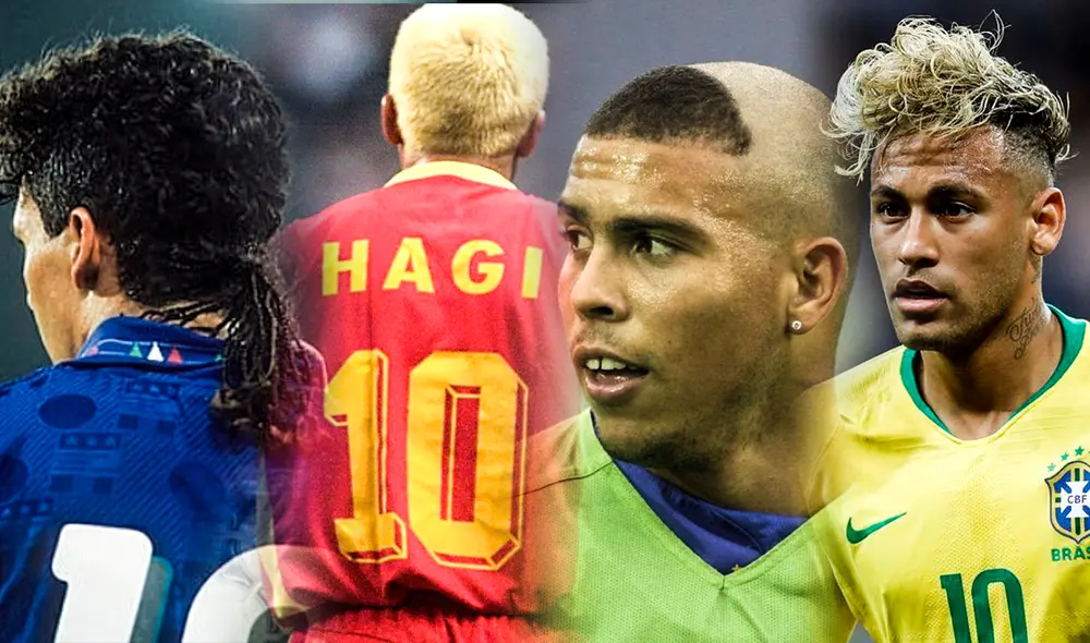 Cuatro de los peinados más recordados en la historia de los mundiales. Foto: composición LR/ pinerest/ @FIFA/ deporbox/ elpais Cuatro de los peinados más recordados en la historia de los mundiales. Foto: composición LR/ pinerest/ @FIFA/ deporbox/ elpais