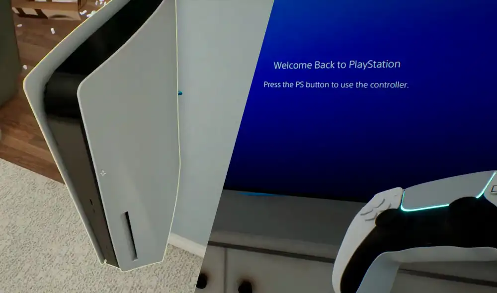 PS5 Simulator es un videojuego que permite al usuario experimentar la sensación de tener una PlayStation 5. Foto captura: YouTube