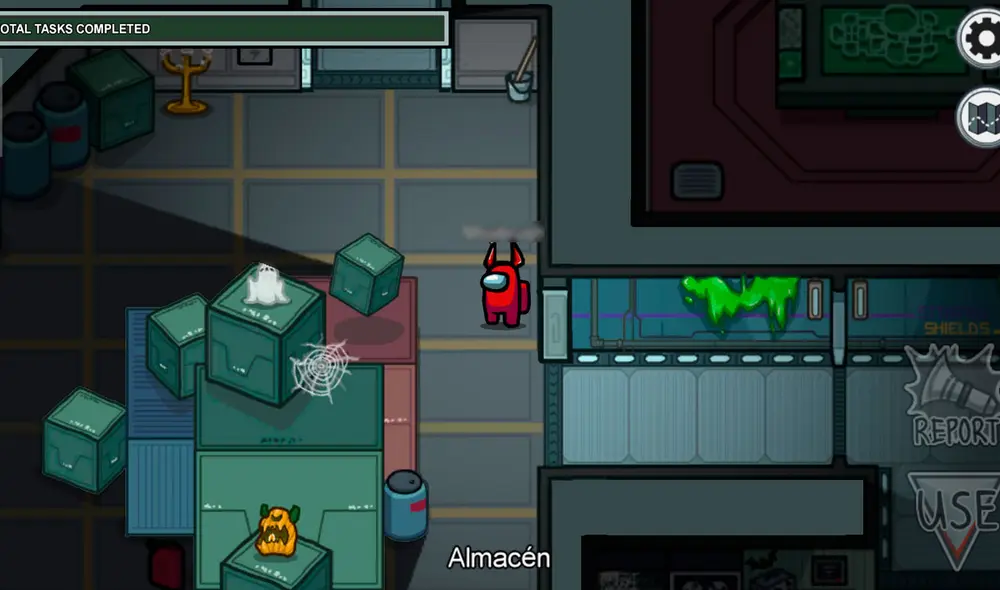 Desliza para ver las decoraciones por Halloween que han transformado los mapas de Among Us. Foto: YouTube