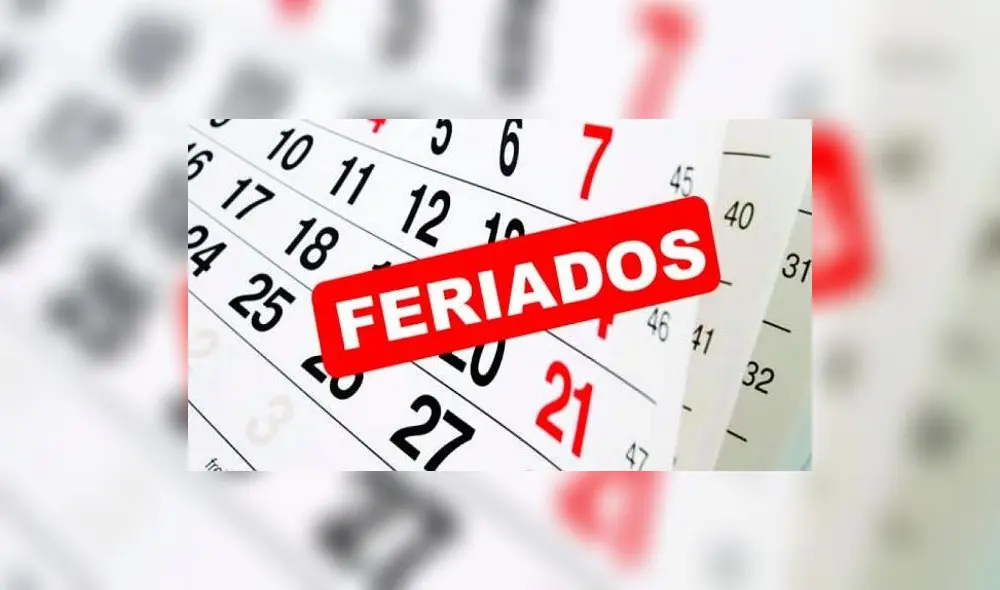 Fiestas Patrias: Viernes 27 de julio será feriado no laborable