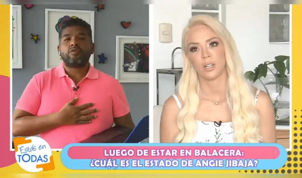 Sheyla Rojas y Choca Mandros. Fuente: América televisión Sheyla Rojas y Choca Mandros. Fuente: América televisión