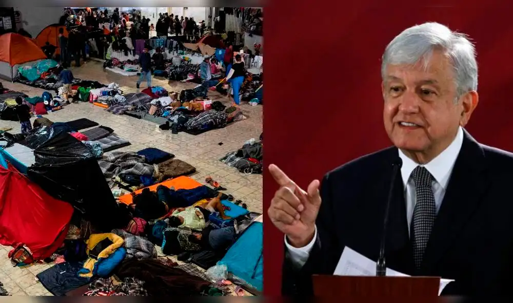 México: AMLO prometió ayuda humanitaria a la caravana migrante