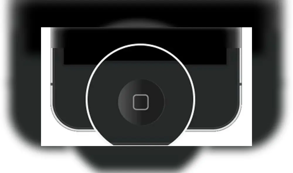 El botón de inicio en los smartphones.