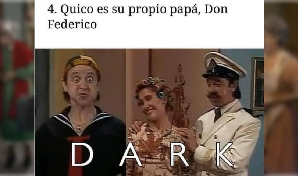 Desliza para ver las mejores comparaciones entre Dark y el Chavo del 8. Foto: Captura/Facebook