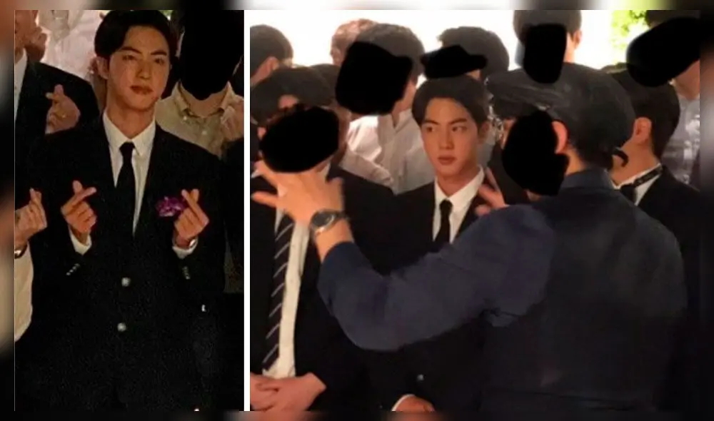 Jin (BTS) causó sensación en la boda de su amigo de la infancia. Foto: Weibo Jin (BTS) causó sensación en la boda de su amigo de la infancia. Foto: Weibo