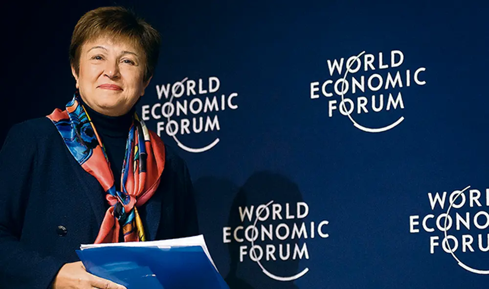 Kristalina Georgieva. Directora del FMI saludó acuerdo comercial entre EEUU y China. Foto: AFP.